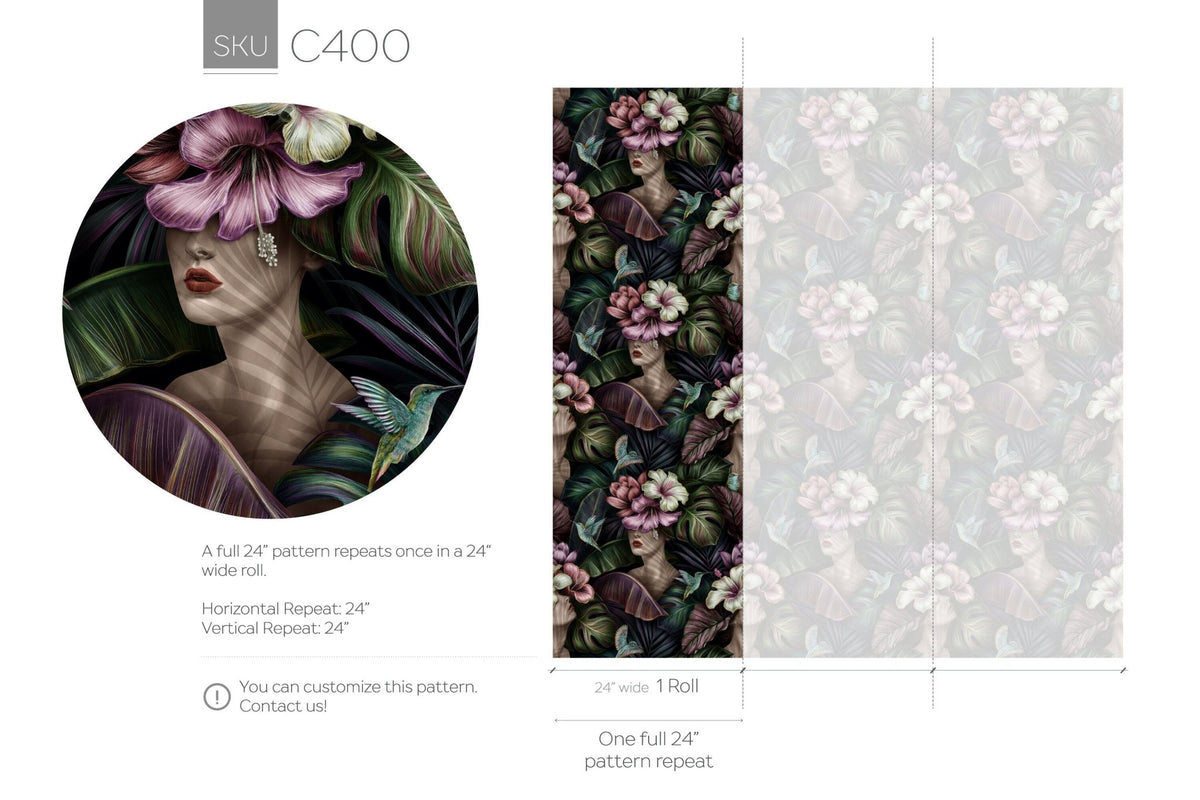 Tropical Muse Wallpaper - C400 - WallTrend
