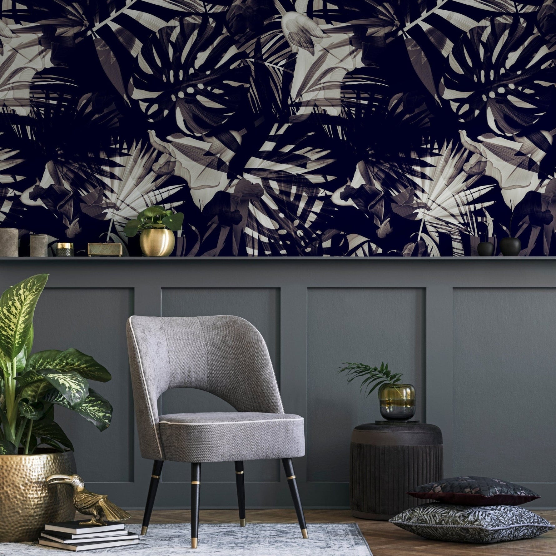 Tropical Noir Wallpaper - A975 - WallTrend