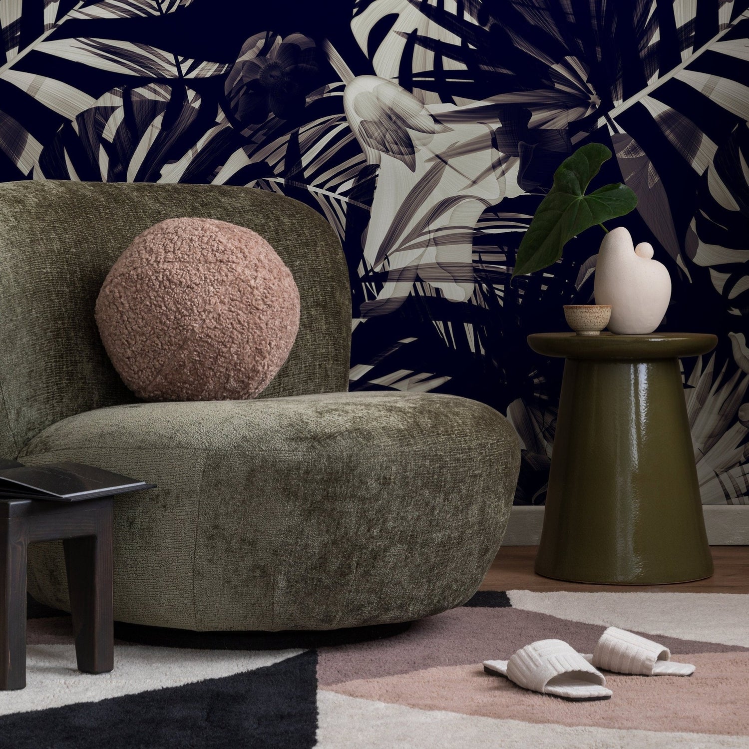 Tropical Noir Wallpaper - A975 - WallTrend
