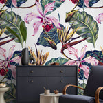 Tropical Orchid Elegance Wallpaper - A584 - WallTrend