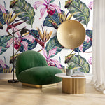 Tropical Orchid Elegance Wallpaper - A584 - WallTrend