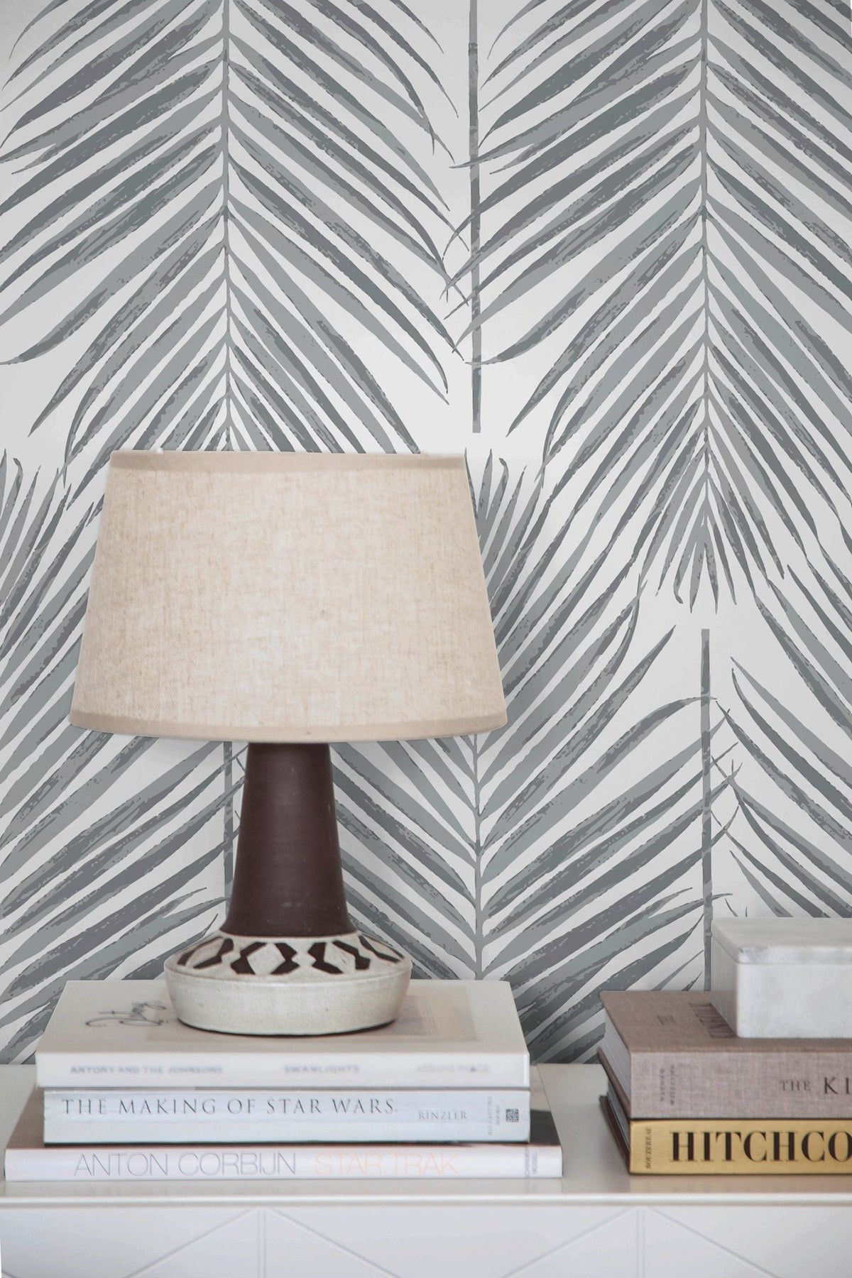 Tropical Palm Leaf Wallpaper - C097 - WallTrend