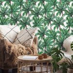 Tropical Palm Leaves Wallpaper - A019 - WallTrend