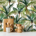 Tropical Palm Leaves Wallpaper - A459 - WallTrend