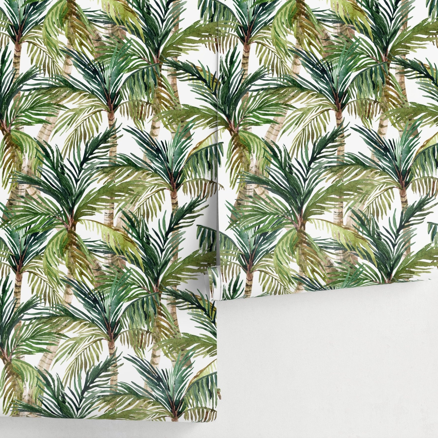 Tropical Palm Leaves Wallpaper - A459 - WallTrend