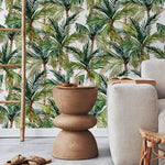 Tropical Palm Leaves Wallpaper - A459 - WallTrend