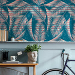 Tropical Palm Leaves Wallpaper - A963 - WallTrend