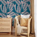 Tropical Palm Leaves Wallpaper - A963 - WallTrend