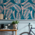 Tropical Palm Leaves Wallpaper - A963 - WallTrend