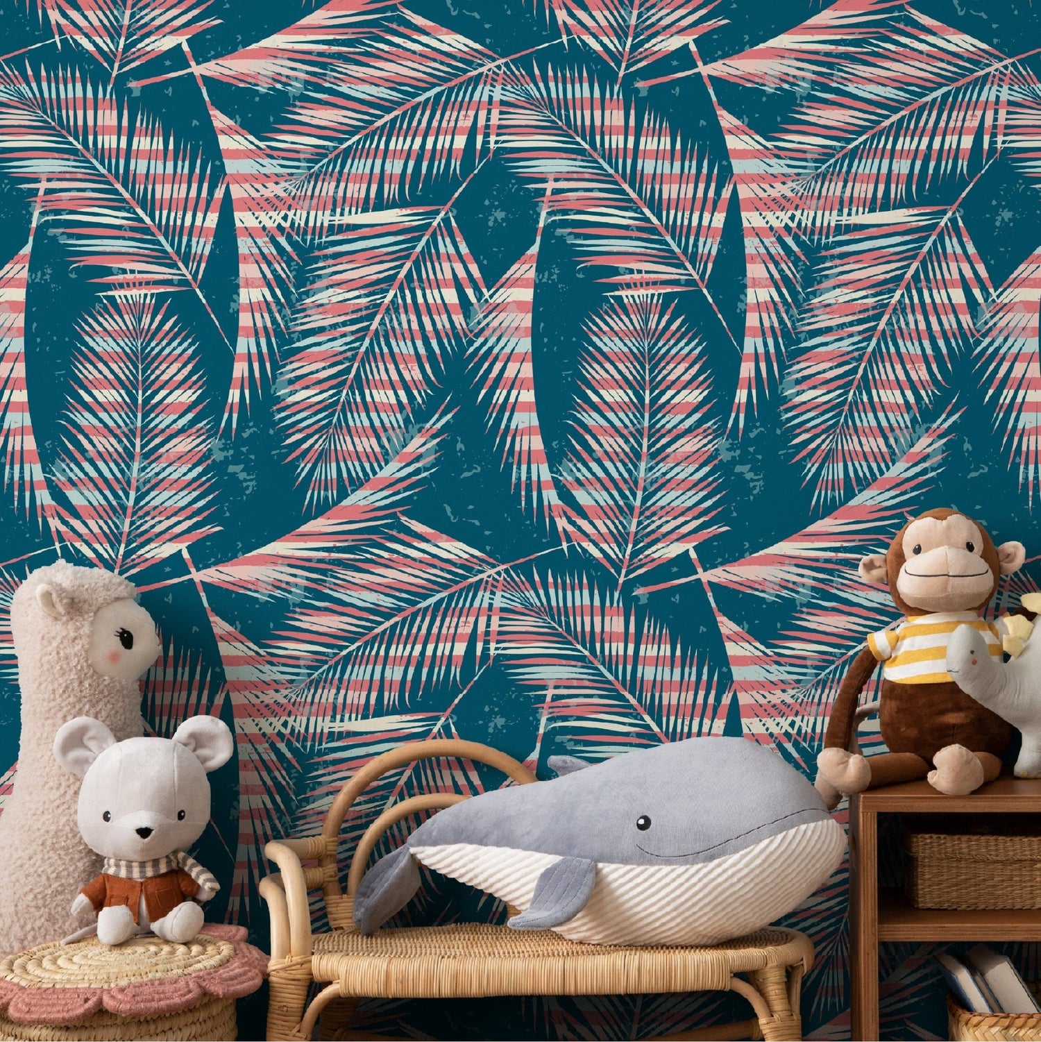 Tropical Palm Leaves Wallpaper - A963 - WallTrend