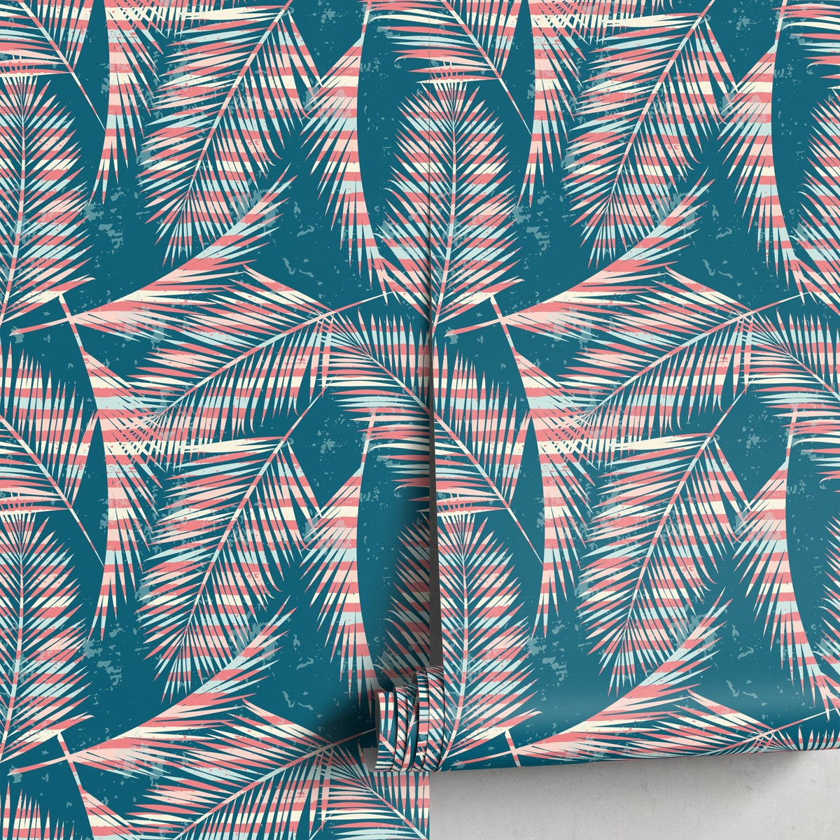 Tropical Palm Leaves Wallpaper - A963 - WallTrend