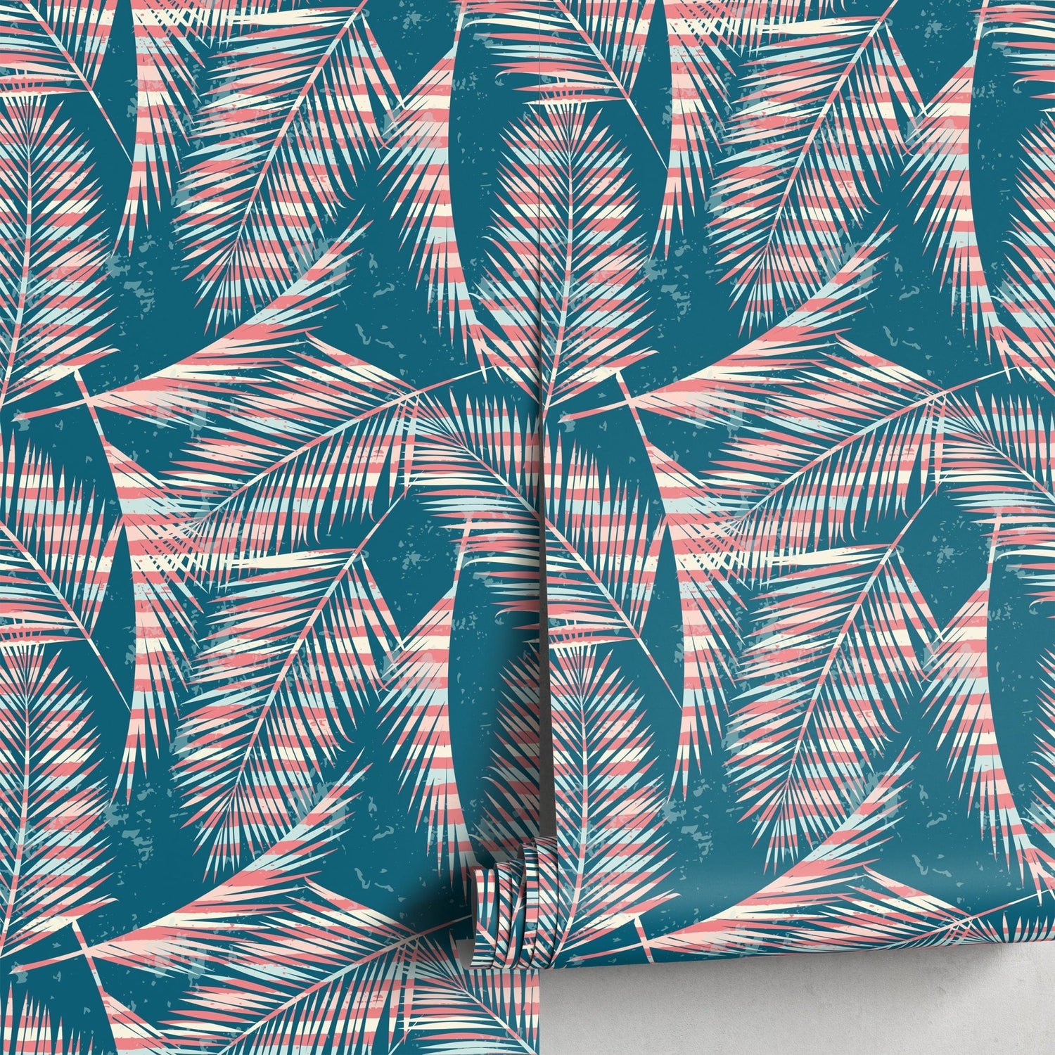 Tropical Palm Leaves Wallpaper - A963 - WallTrend