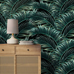 Tropical Palm Leaves Wallpaper - B123 - WallTrend