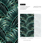 Tropical Palm Leaves Wallpaper - B123 - WallTrend