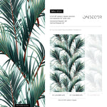 Tropical Palm Leaves Wallpaper - B124 - WallTrend
