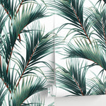 Tropical Palm Leaves Wallpaper - B124 - WallTrend