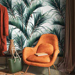 Tropical Palm Leaves Wallpaper - B124 - WallTrend