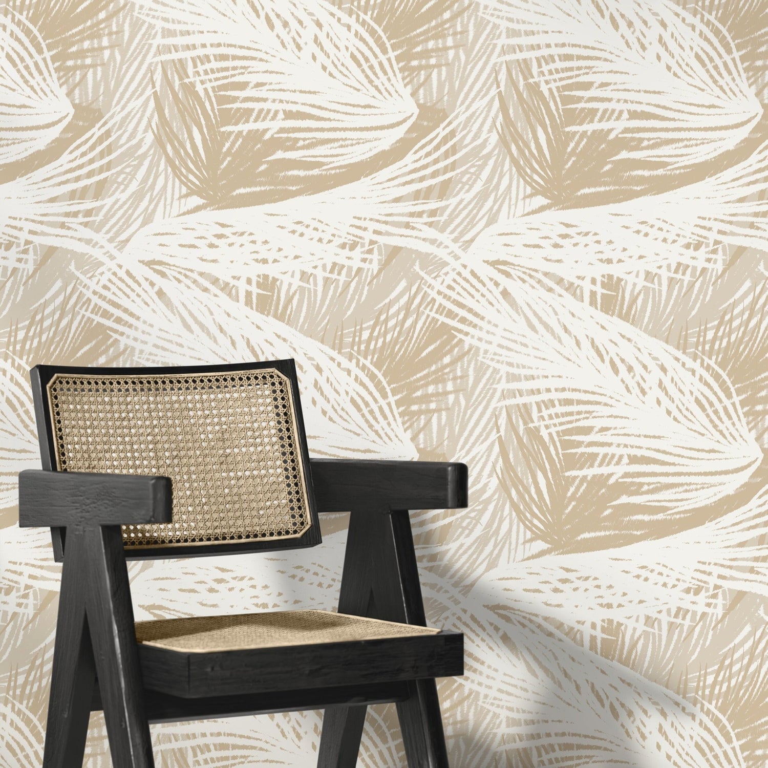 Tropical Palm Leaves Wallpaper - C653 - WallTrend