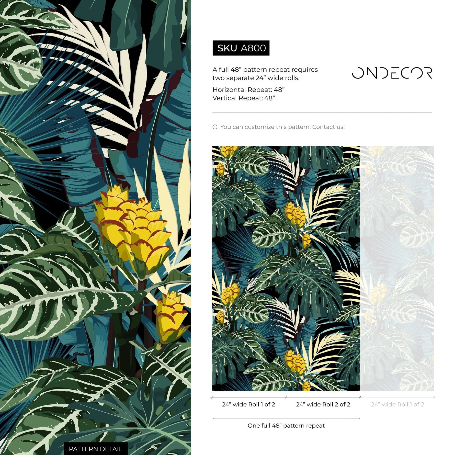 Tropical Paradise Wallpaper - A800 - WallTrend