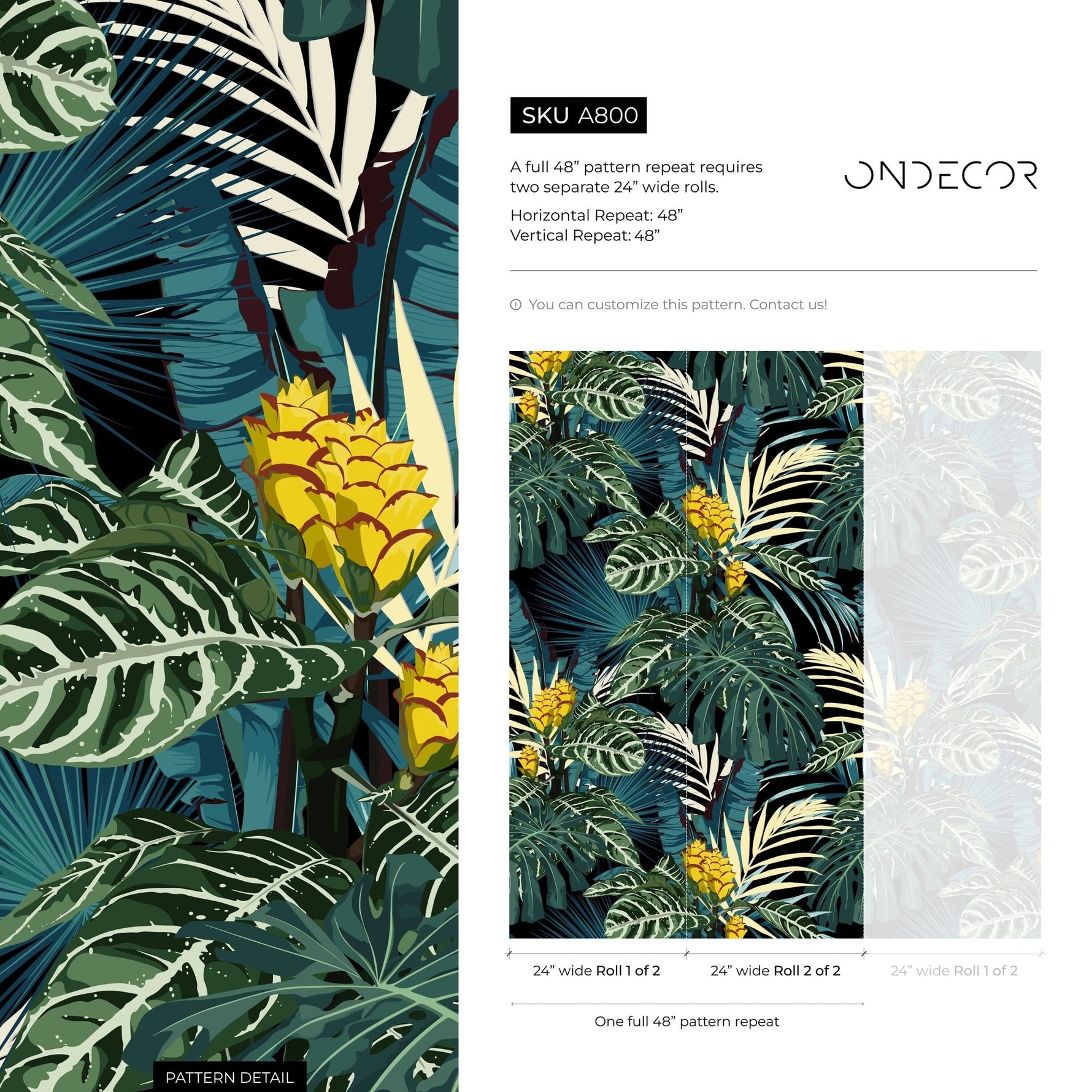 Tropical Paradise Wallpaper - A800 - WallTrend