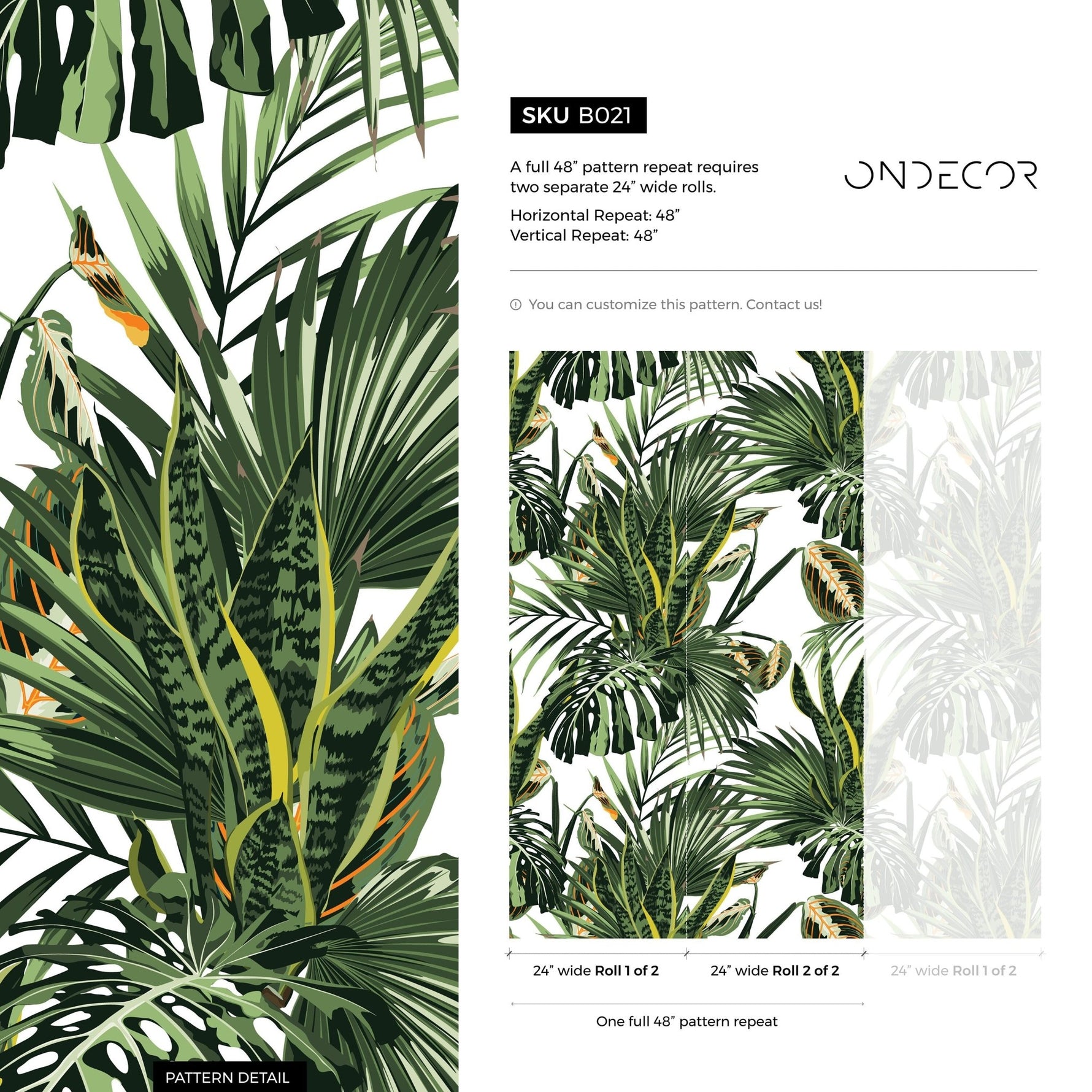 Tropical Paradise Wallpaper - B021 - WallTrend