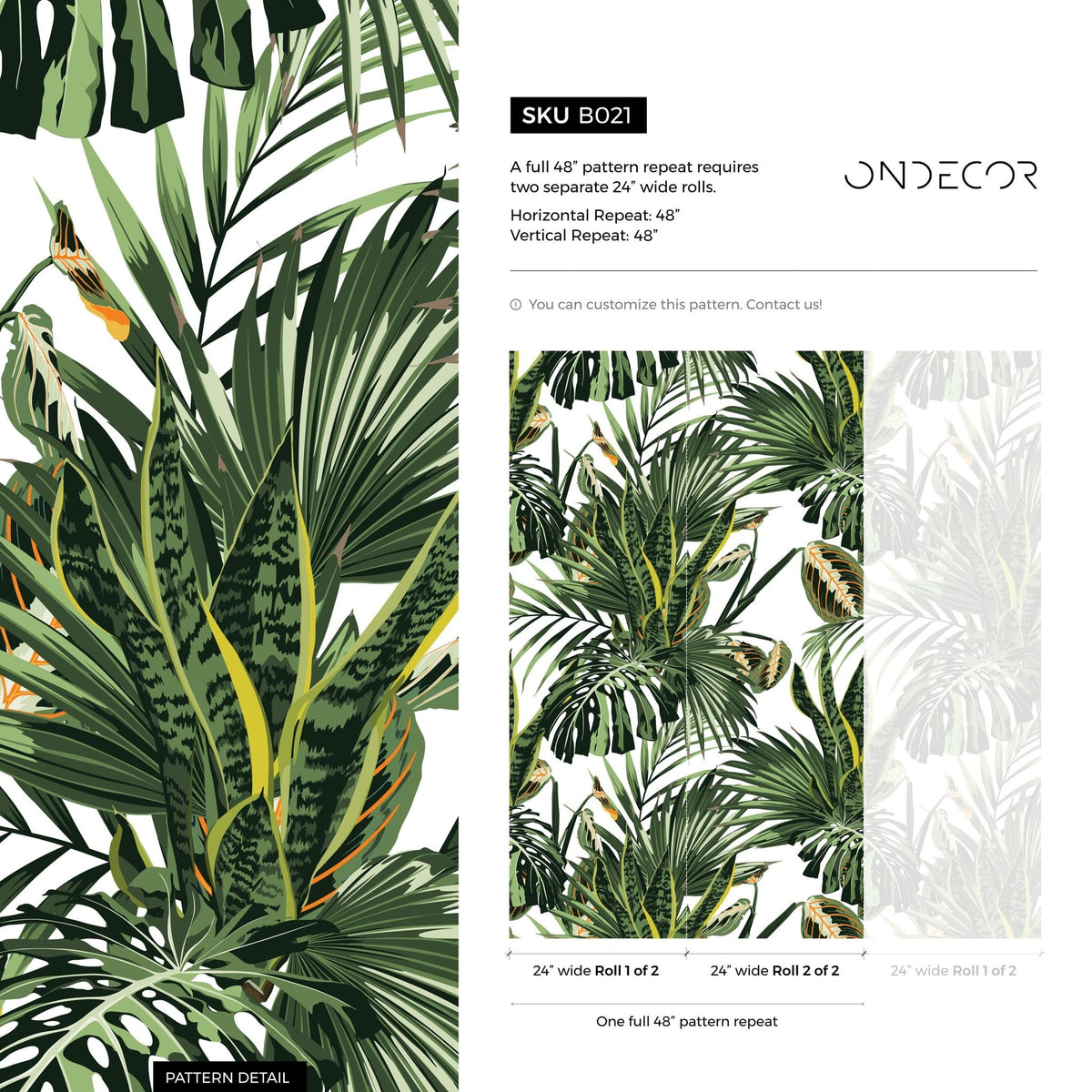 Tropical Paradise Wallpaper - B021 - WallTrend