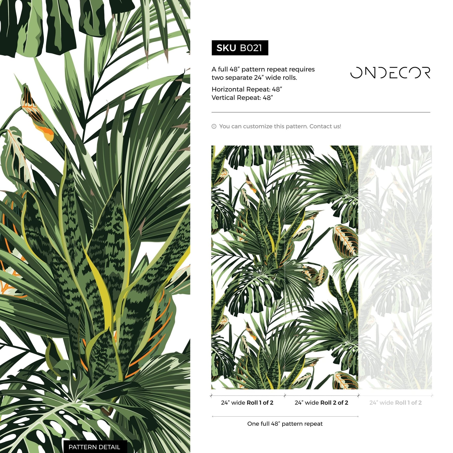 Tropical Paradise Wallpaper - B021 - WallTrend