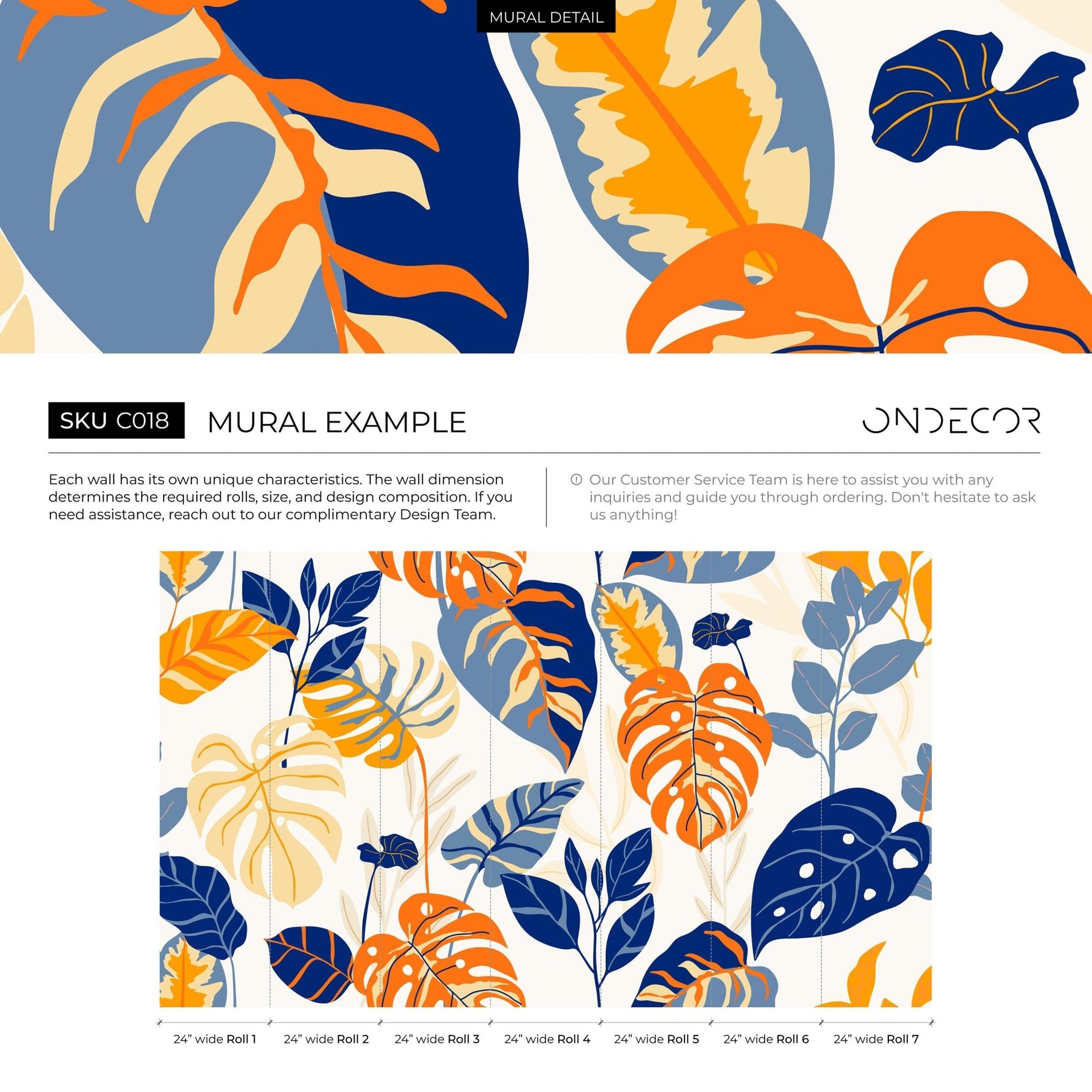 Tropical Paradise Wallpaper - C018 - WallTrend