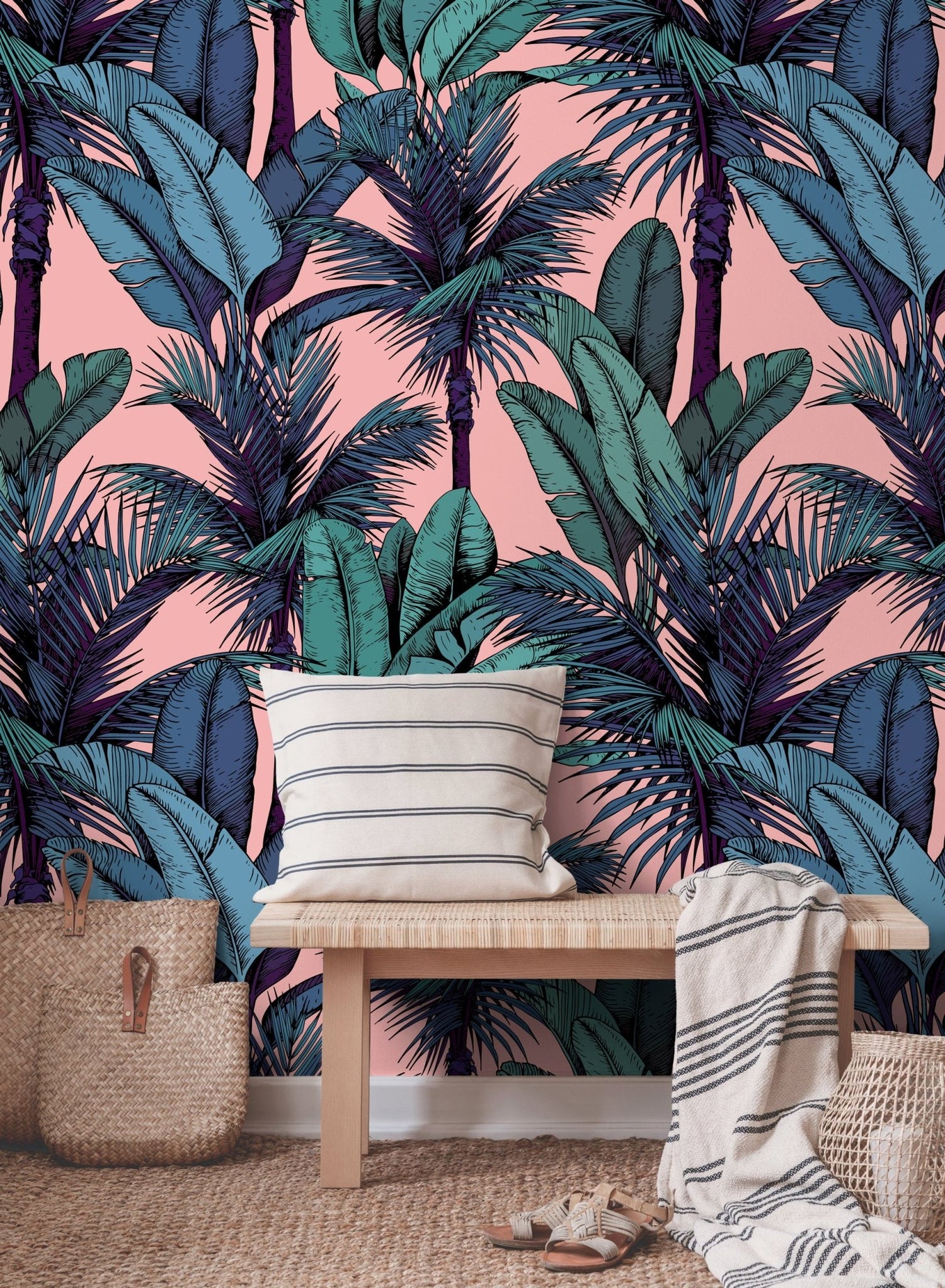 Tropical Paradise Wallpaper - C442 - WallTrend