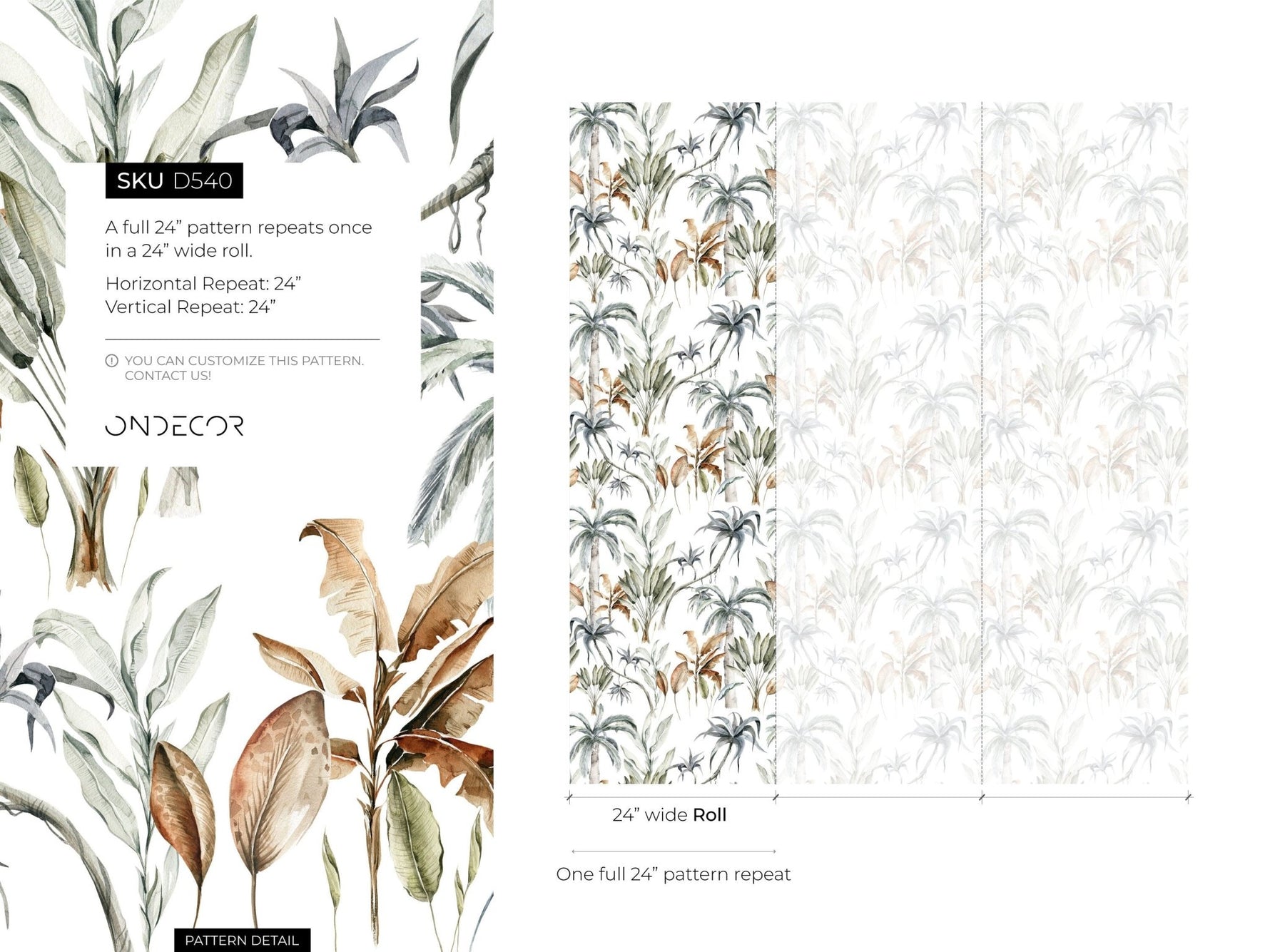 Tropical Paradise Wallpaper - D540 - WallTrend