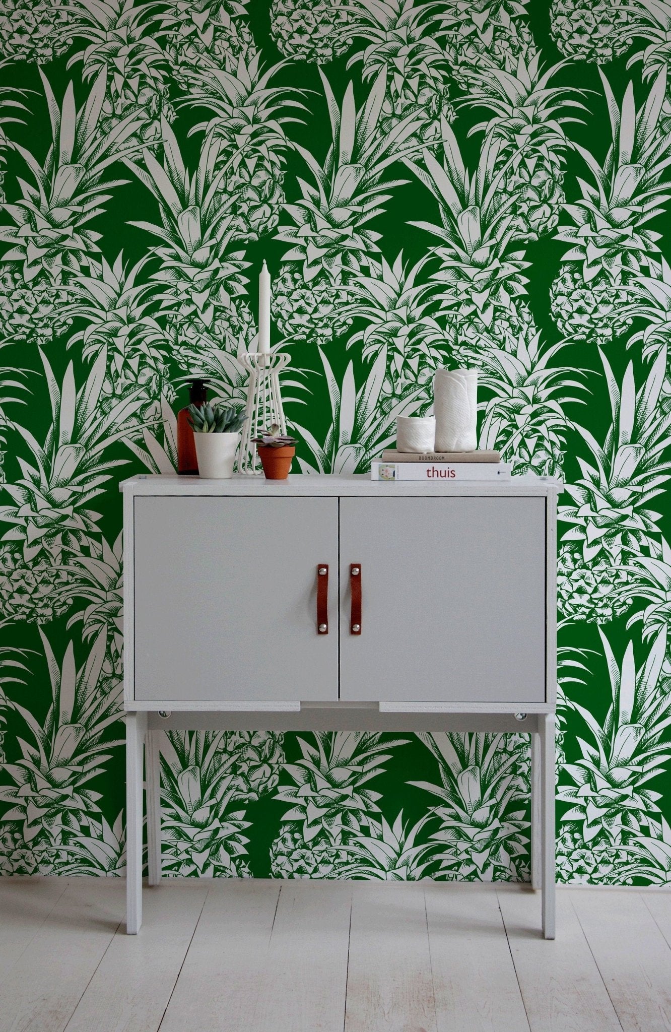 Tropical Pineapple Paradise Wallpaper - B643 - WallTrend