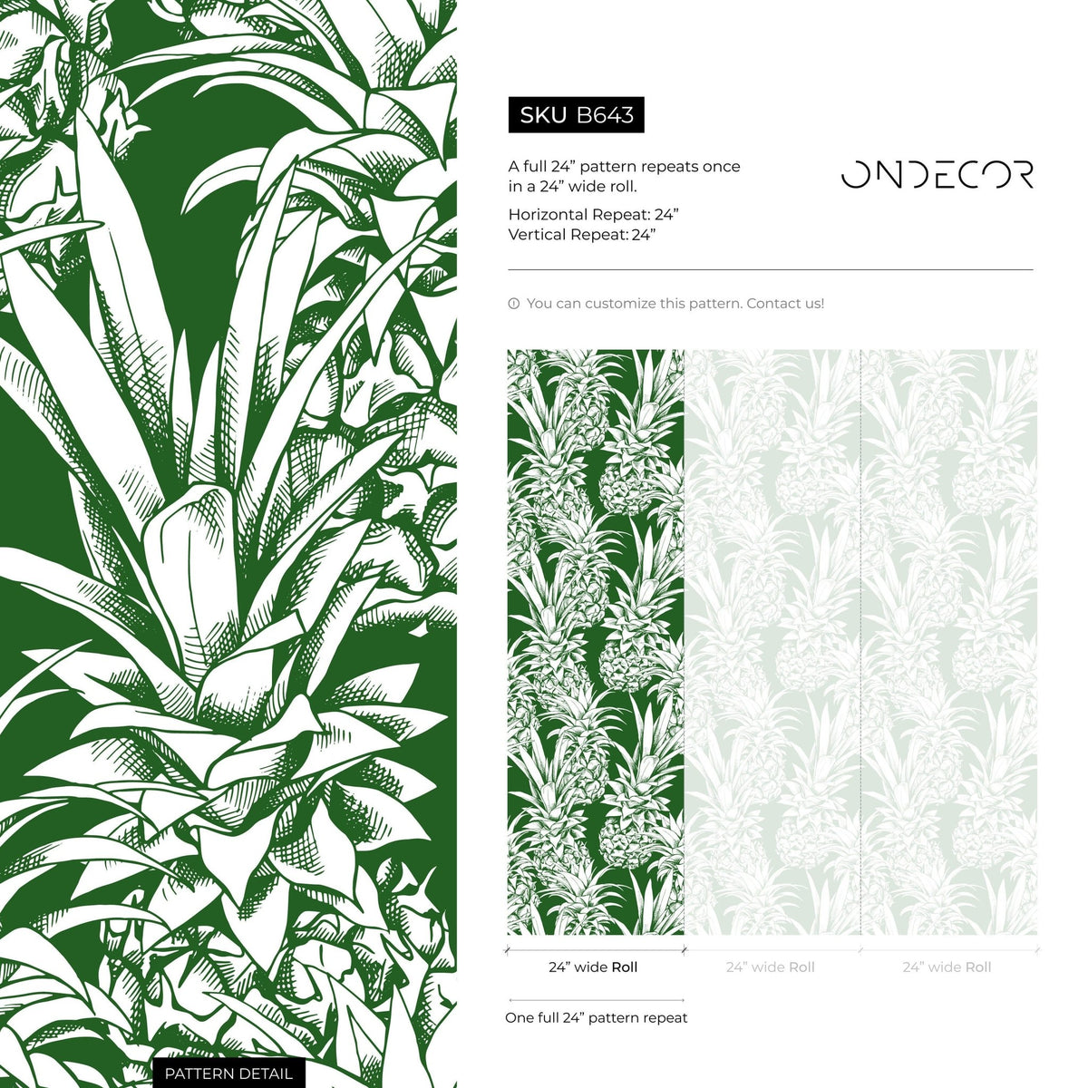 Tropical Pineapple Paradise Wallpaper - B643 - WallTrend
