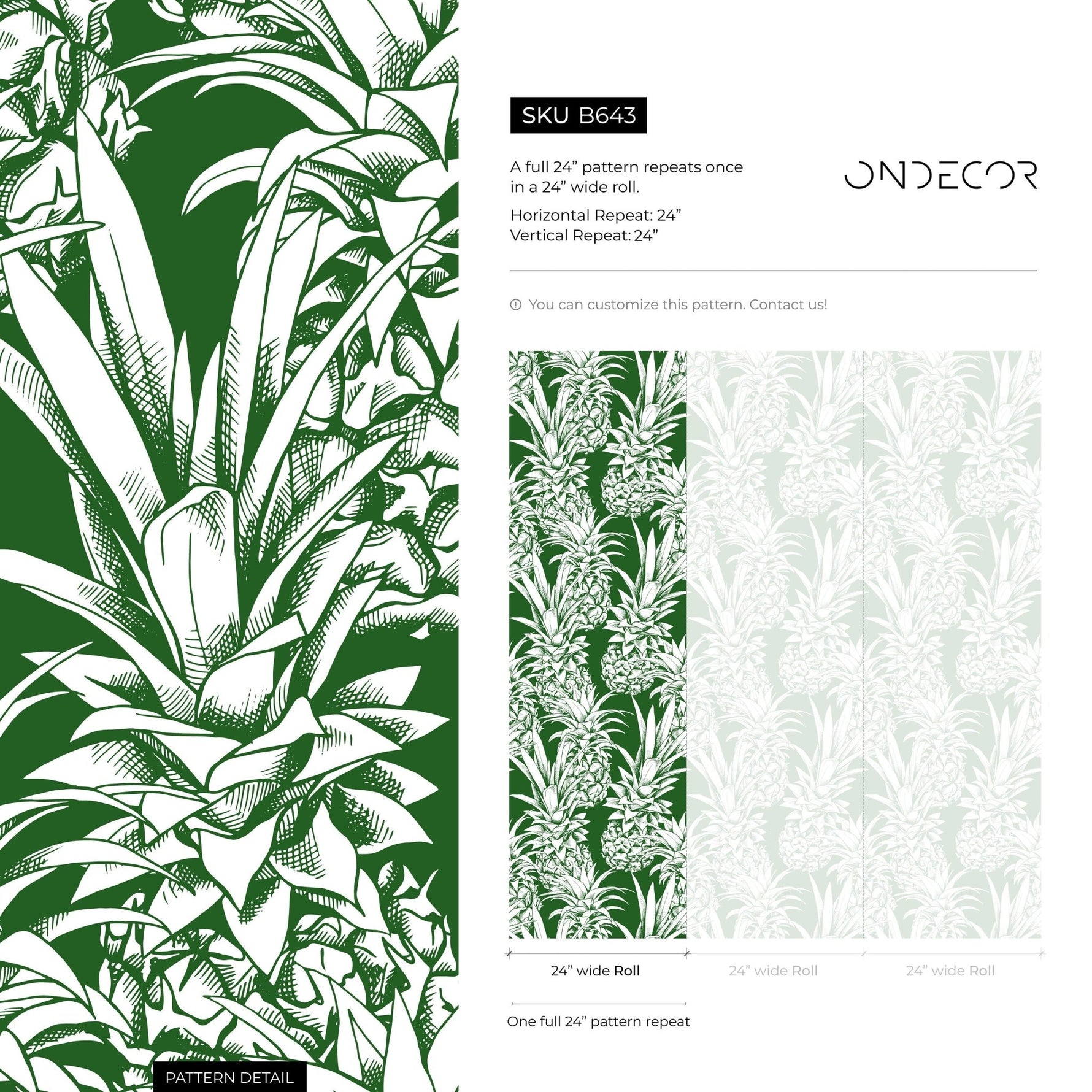 Tropical Pineapple Paradise Wallpaper - B643 - WallTrend