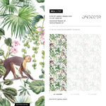 Tropical Rainforest Monkeys Wallpaper - C797 - WallTrend