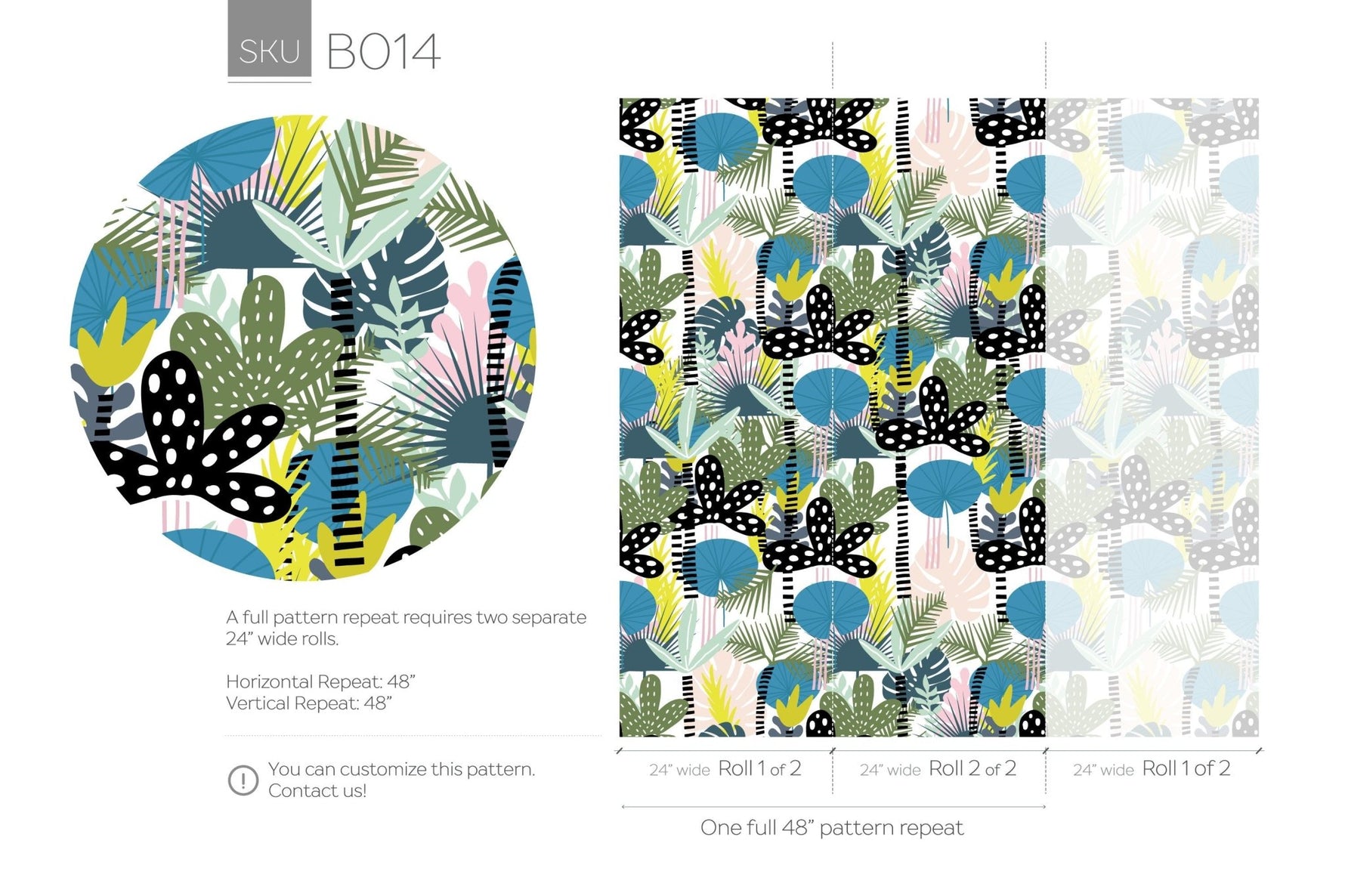 Tropical Rainforest Wallpaper - B014 - WallTrend