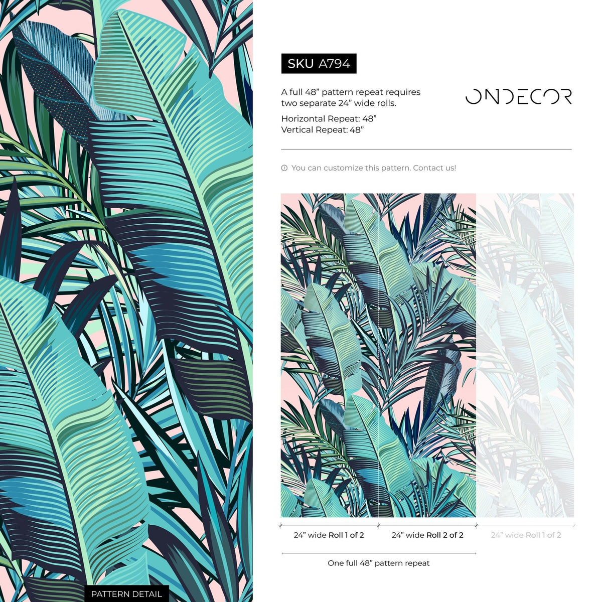 Tropical Serenity Wallpaper - A794 - WallTrend