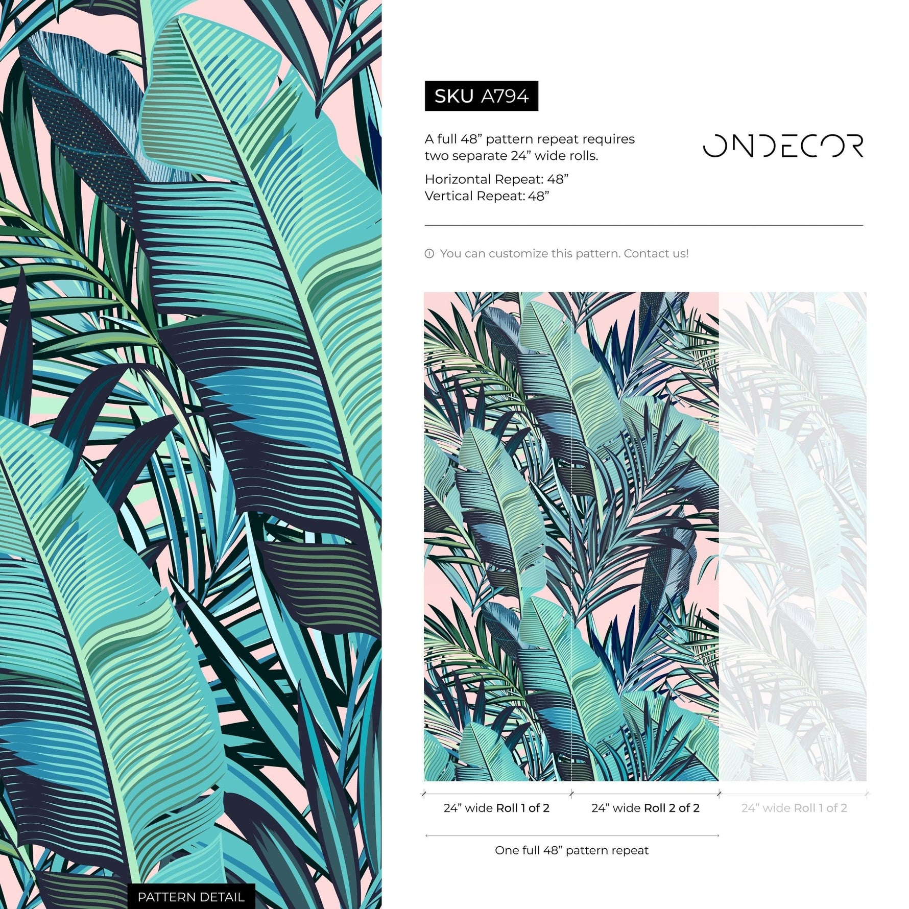 Tropical Serenity Wallpaper - A794 - WallTrend