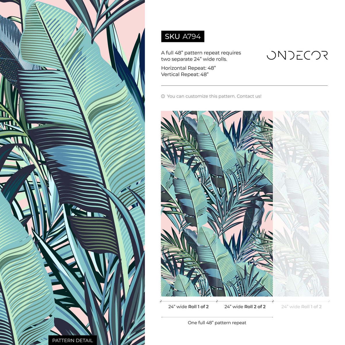 Tropical Serenity Wallpaper - A794 - WallTrend