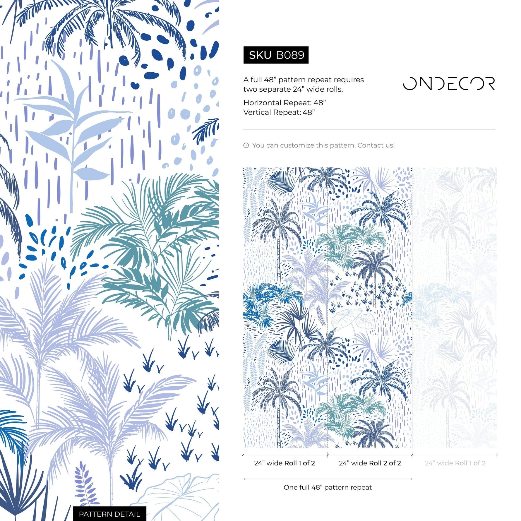 Tropical Serenity Wallpaper - B089 - WallTrend