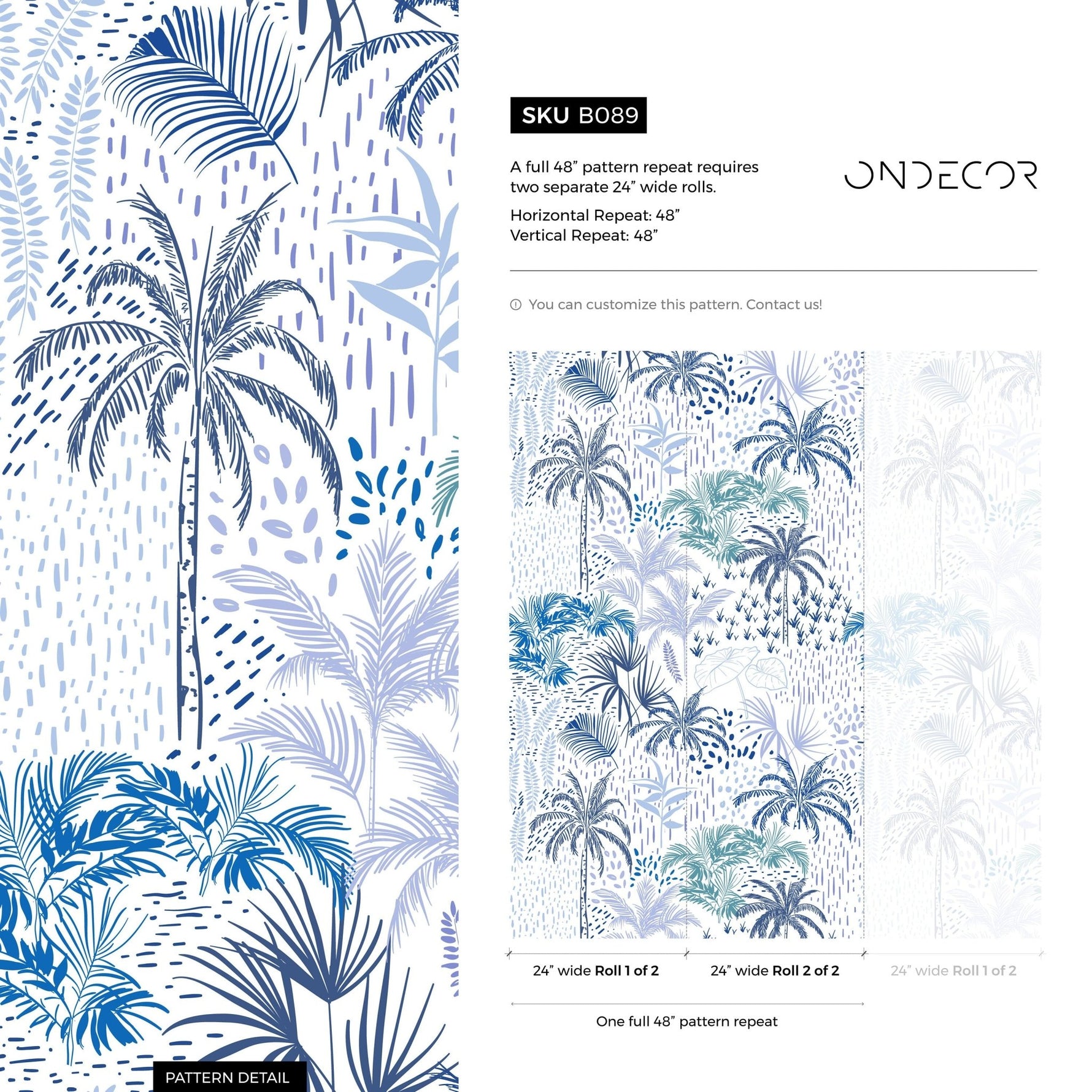 Tropical Serenity Wallpaper - B089 - WallTrend