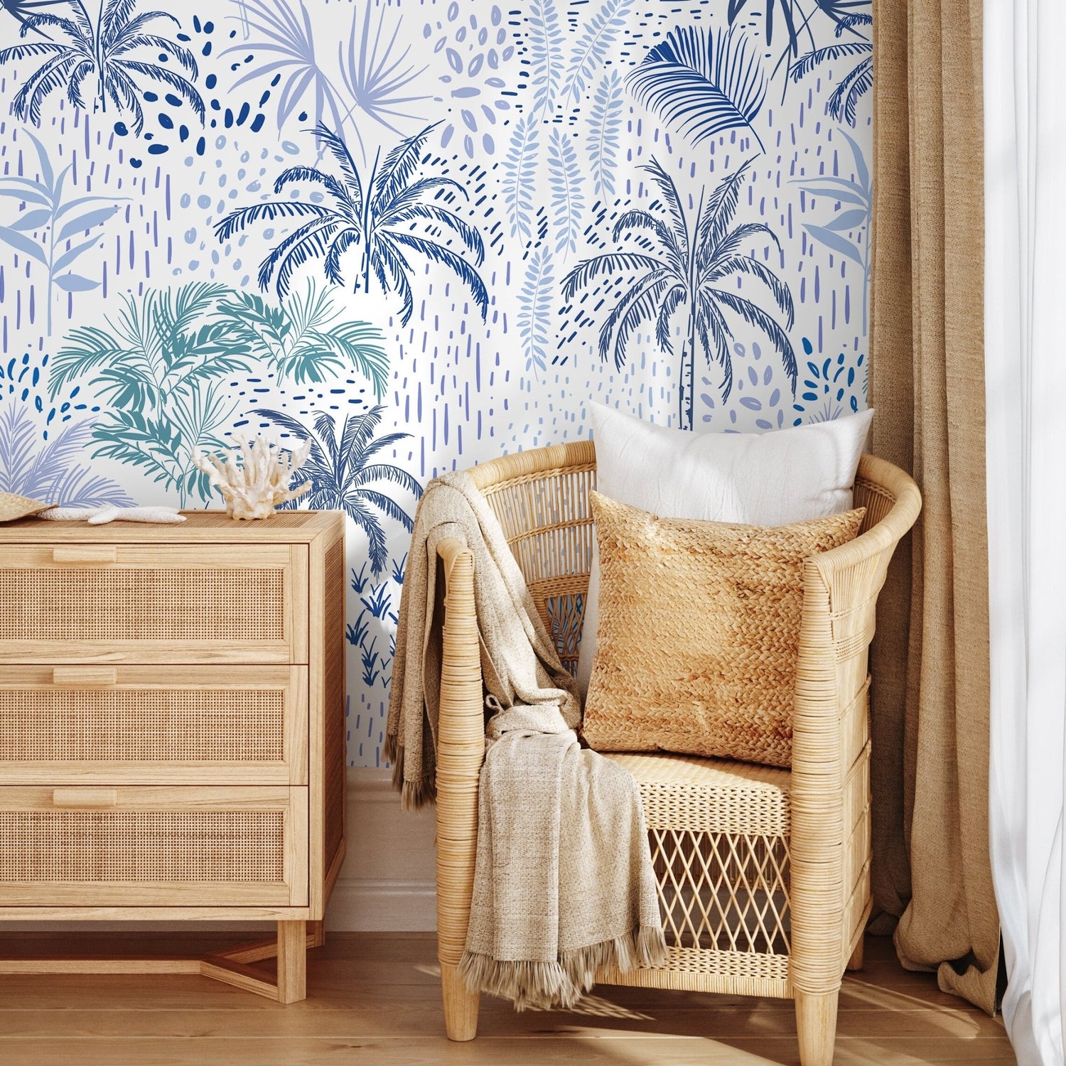 Tropical Serenity Wallpaper - B089 - WallTrend