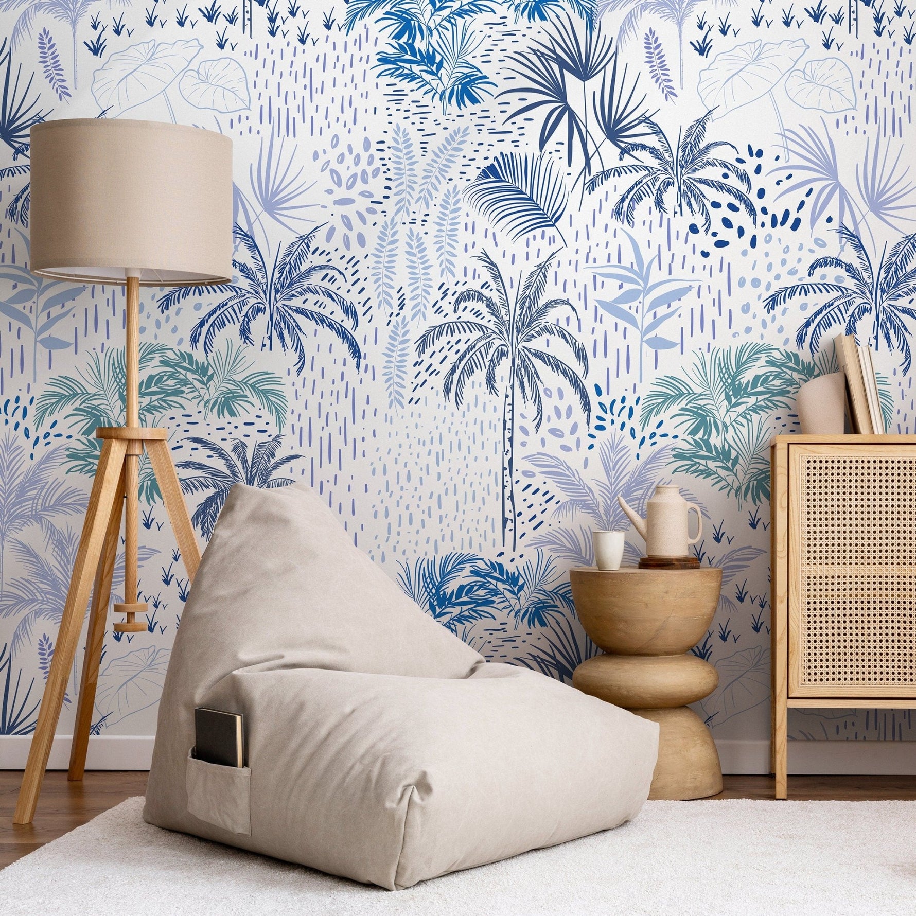 Tropical Serenity Wallpaper - B089 - WallTrend