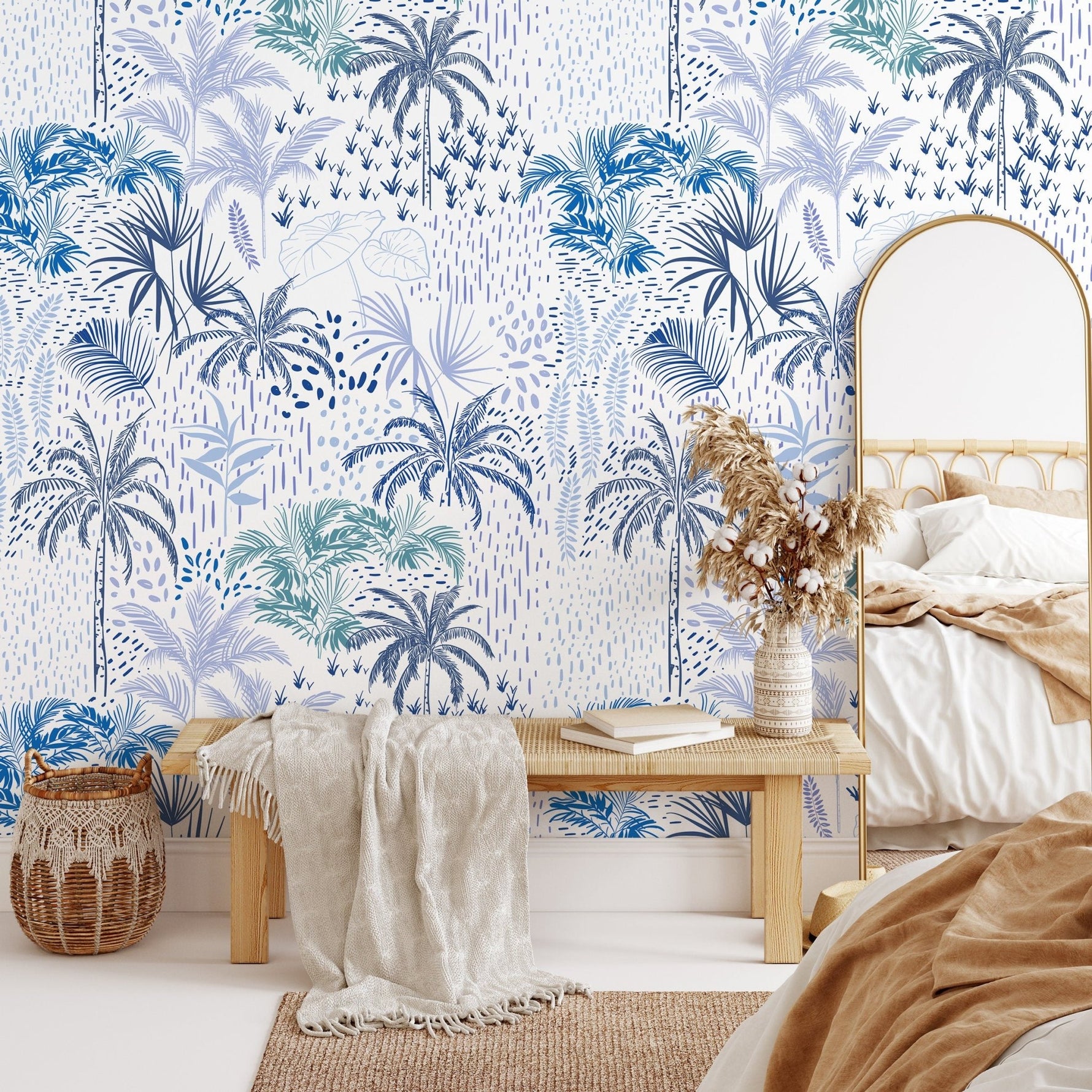 Tropical Serenity Wallpaper - B089 - WallTrend