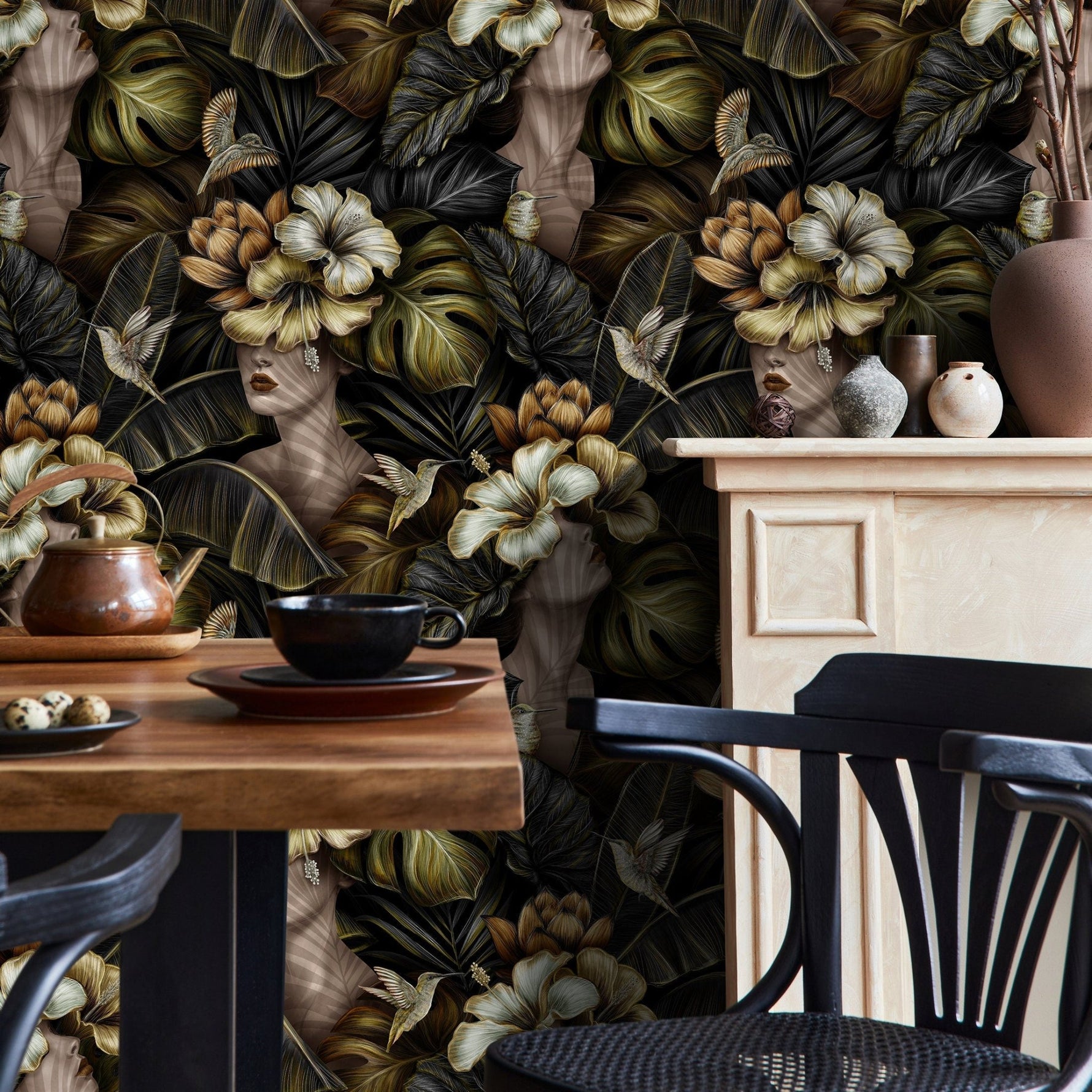 Tropical Serenity Wallpaper - C399 - WallTrend