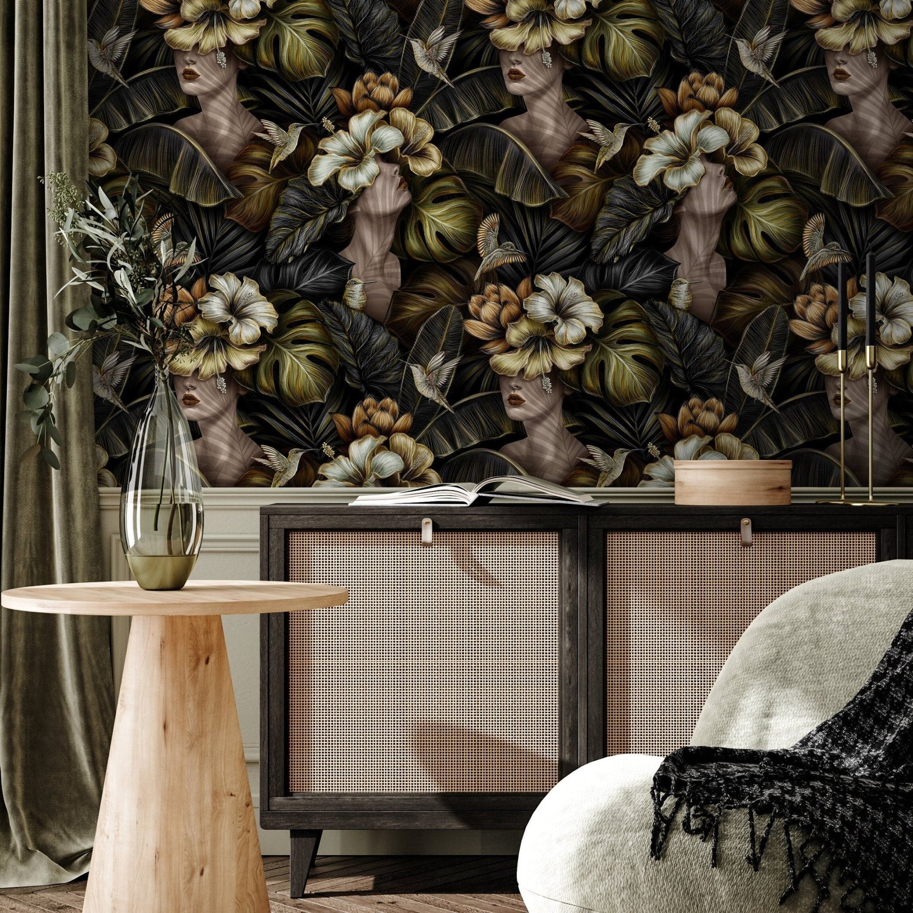 Tropical Serenity Wallpaper - C399 - WallTrend