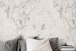 Tropical Sketch Floral Wallpaper - C095 - WallTrend