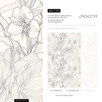 Tropical Sketch Floral Wallpaper - C095 - WallTrend