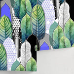 Tropical Wallpaper Banana Leaf Wallpaper Peel and Stick and Traditional Wallpaper - A502 - WallTrend