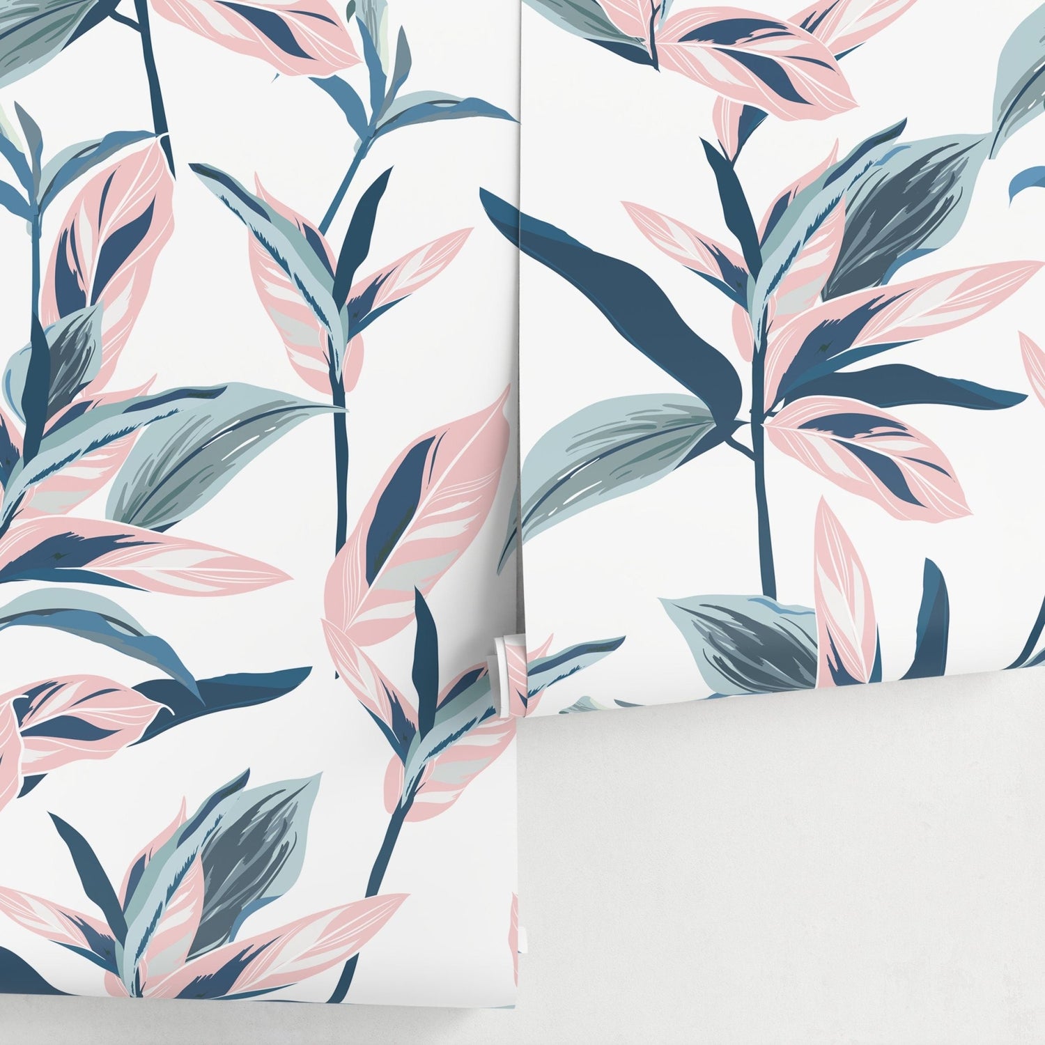 Tropical Wallpaper Banana Leaf Wallpaper Peel and Stick and Traditional Wallpaper - A514 - WallTrend