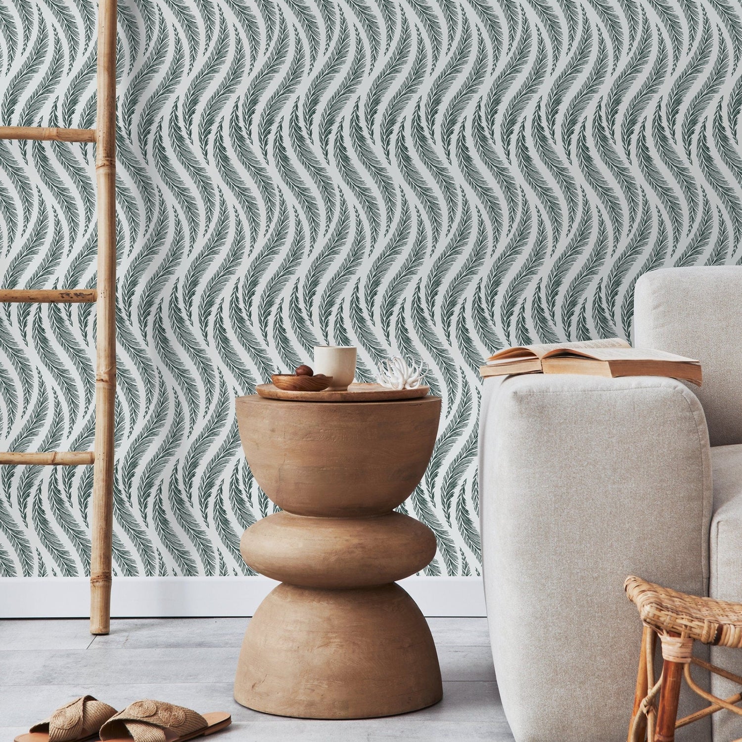 Undulating Waves Wallpaper - C526 - WallTrend